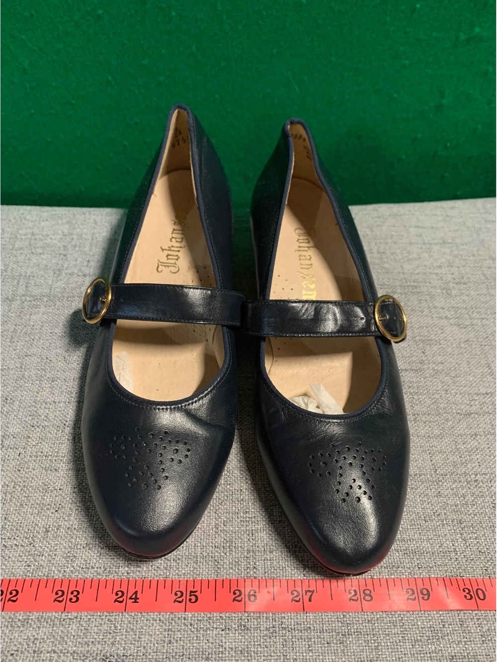 Jillian navy Mary Jane flats